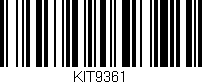 Código de barras (EAN, GTIN, SKU, ISBN): 'KIT9361'