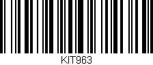 Código de barras (EAN, GTIN, SKU, ISBN): 'KIT963'