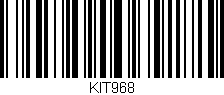 Código de barras (EAN, GTIN, SKU, ISBN): 'KIT968'