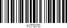 Código de barras (EAN, GTIN, SKU, ISBN): 'KIT970'