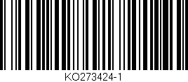 Código de barras (EAN, GTIN, SKU, ISBN): 'KO273424-1'