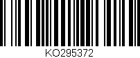 Código de barras (EAN, GTIN, SKU, ISBN): 'KO295372'