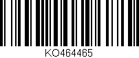 Código de barras (EAN, GTIN, SKU, ISBN): 'KO464465'