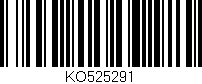 Código de barras (EAN, GTIN, SKU, ISBN): 'KO525291'