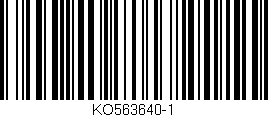 Código de barras (EAN, GTIN, SKU, ISBN): 'KO563640-1'