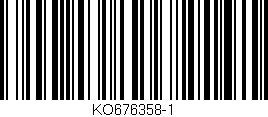 Código de barras (EAN, GTIN, SKU, ISBN): 'KO676358-1'