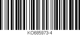 Código de barras (EAN, GTIN, SKU, ISBN): 'KO685973-4'