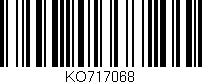 Código de barras (EAN, GTIN, SKU, ISBN): 'KO717068'