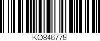 Código de barras (EAN, GTIN, SKU, ISBN): 'KO846779'