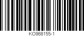 Código de barras (EAN, GTIN, SKU, ISBN): 'KO968155-1'