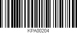 Código de barras (EAN, GTIN, SKU, ISBN): 'KPA00204'