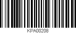 Código de barras (EAN, GTIN, SKU, ISBN): 'KPA00208'
