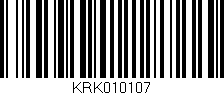 Código de barras (EAN, GTIN, SKU, ISBN): 'KRK010107'