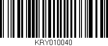 Código de barras (EAN, GTIN, SKU, ISBN): 'KRY010040'