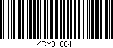 Código de barras (EAN, GTIN, SKU, ISBN): 'KRY010041'