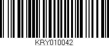 Código de barras (EAN, GTIN, SKU, ISBN): 'KRY010042'