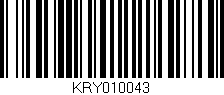 Código de barras (EAN, GTIN, SKU, ISBN): 'KRY010043'