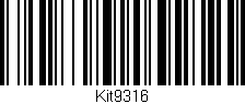 Código de barras (EAN, GTIN, SKU, ISBN): 'Kit9316'