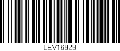 Código de barras (EAN, GTIN, SKU, ISBN): 'LEV16929'