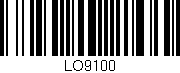 Código de barras (EAN, GTIN, SKU, ISBN): 'LO9100'