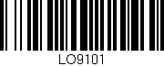 Código de barras (EAN, GTIN, SKU, ISBN): 'LO9101'