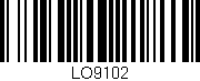 Código de barras (EAN, GTIN, SKU, ISBN): 'LO9102'