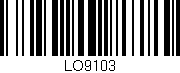 Código de barras (EAN, GTIN, SKU, ISBN): 'LO9103'