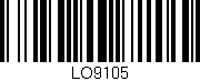 Código de barras (EAN, GTIN, SKU, ISBN): 'LO9105'