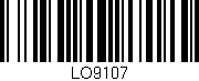 Código de barras (EAN, GTIN, SKU, ISBN): 'LO9107'