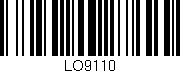 Código de barras (EAN, GTIN, SKU, ISBN): 'LO9110'