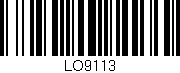 Código de barras (EAN, GTIN, SKU, ISBN): 'LO9113'