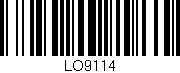 Código de barras (EAN, GTIN, SKU, ISBN): 'LO9114'