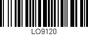 Código de barras (EAN, GTIN, SKU, ISBN): 'LO9120'