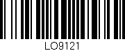 Código de barras (EAN, GTIN, SKU, ISBN): 'LO9121'