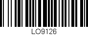 Código de barras (EAN, GTIN, SKU, ISBN): 'LO9126'