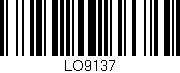 Código de barras (EAN, GTIN, SKU, ISBN): 'LO9137'