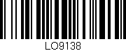 Código de barras (EAN, GTIN, SKU, ISBN): 'LO9138'