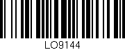 Código de barras (EAN, GTIN, SKU, ISBN): 'LO9144'
