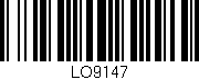 Código de barras (EAN, GTIN, SKU, ISBN): 'LO9147'