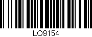 Código de barras (EAN, GTIN, SKU, ISBN): 'LO9154'