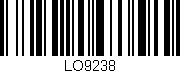 Código de barras (EAN, GTIN, SKU, ISBN): 'LO9238'