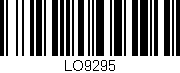 Código de barras (EAN, GTIN, SKU, ISBN): 'LO9295'