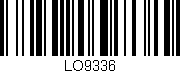 Código de barras (EAN, GTIN, SKU, ISBN): 'LO9336'