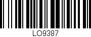 Código de barras (EAN, GTIN, SKU, ISBN): 'LO9387'