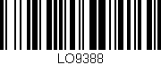 Código de barras (EAN, GTIN, SKU, ISBN): 'LO9388'