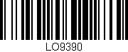 Código de barras (EAN, GTIN, SKU, ISBN): 'LO9390'
