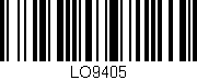 Código de barras (EAN, GTIN, SKU, ISBN): 'LO9405'