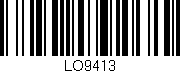 Código de barras (EAN, GTIN, SKU, ISBN): 'LO9413'