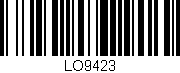 Código de barras (EAN, GTIN, SKU, ISBN): 'LO9423'