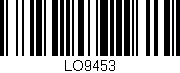 Código de barras (EAN, GTIN, SKU, ISBN): 'LO9453'